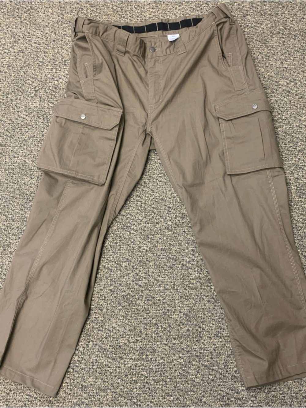 Berne Workwear Men's Cargo Pants light weight in Khaki - Durable Utility Style